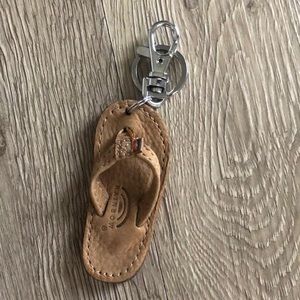 Rainbow sandal key chain ! New